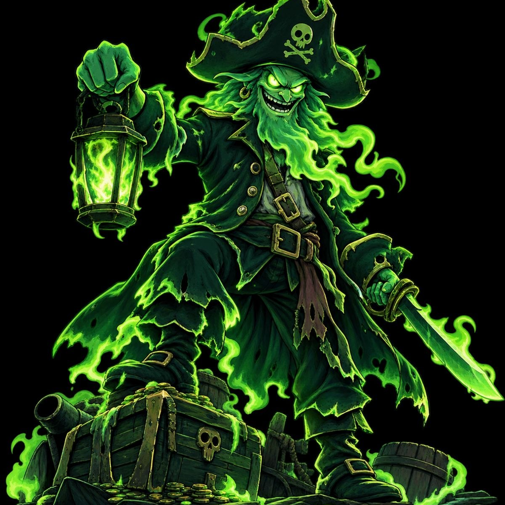 The Flying Dutchman, cursed captain of Robinhood Chain
